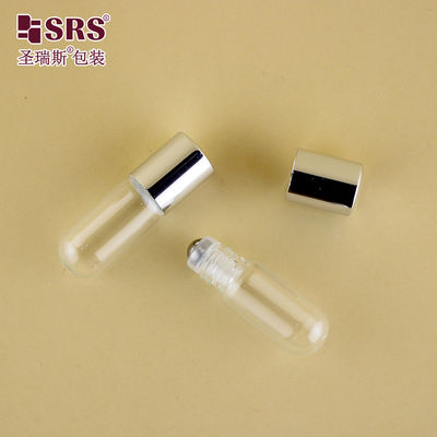 خرید BLP-3ML شفاف عطر رول روی بطری شیشه ای با کاپ فلزی طلا تولید آنلاین