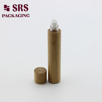 خرید SRS 15ml بطری شیشه ای با رول بال بامبو برای بسته بندی روغن ضروری تولید آنلاین