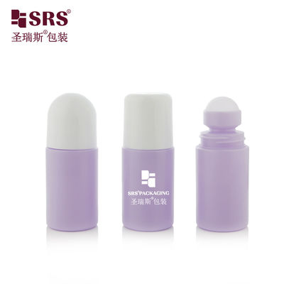 خرید RPPC-60ml Applicator Hollow Roller Ball بطری رنگ بنفش برای ژل آرام کننده تولید آنلاین