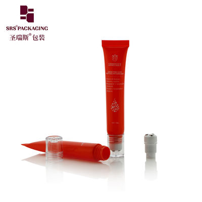 خرید تزریق گرم قرمز PE 3 لوله فلزی رول بال فشار پذیر D19mm 20ml برای سرم چشم تولید آنلاین
