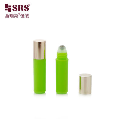 خرید RPA ((S) 2ML مینی لاغر سبز پلاستیکی بطری رولر با گلوله رولر گلاب طلایی تولید آنلاین