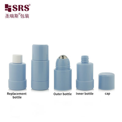 خرید طریقه سفارشی گرد و خم کردن دیودورانت آبی روی بطری 50 میلی لیتر 75 میلی لیتر تولید آنلاین