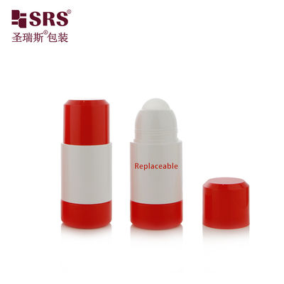 خرید 50 میلی لیتر 75 میلی لیتر طراحی گرد دو طرفه خالی سفید رول روی بطری بسته بندی اصلی برای ژل تسکین درد با قالب یخبندان مات تولید آنلاین