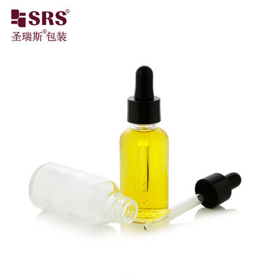 خرید آب سرم صورت شیشه ای بطری روغن ضروری روشن با قطره تولید آنلاین