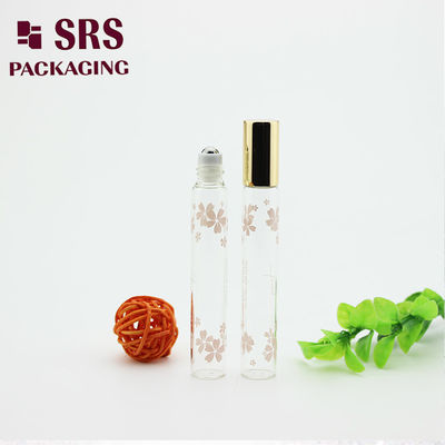 خرید SRS 10ml رول شیشه ای شفاف رنگ بر روی بطری برای روغن ضروری تولید آنلاین