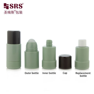 خرید RPPE ((P) 50ML بطری خالی مات داخلی ارتش سبز دئوودورانت سفارشی رول روی بطری با ظرفیت 50 میلی لیتر برای استفاده ضد عفونی کننده تولید آنلاین