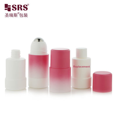 خرید Rppe ((S) -50ml 75ml پوشش گرایدنت اسپری آکواریوم گلابی سفید دوباره پر می شود شیشه ی ضد عرق بطری رول با بزرگ فولاد فلزی مساج توپ بسته بندی تولید آنلاین