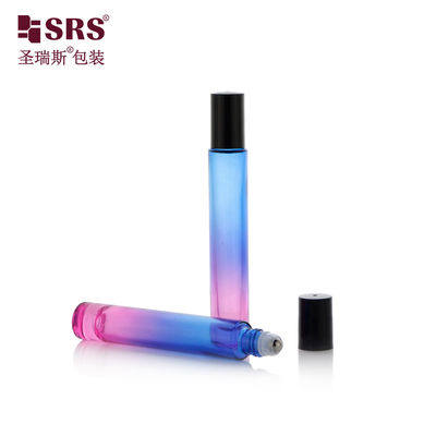 خرید GB1-15ml شیشه ای ضخیم دیواری روی بطری با گلوله فولاد ضد زنگ 304 برای روغن عطری ضروری و بیشتر تولید آنلاین
