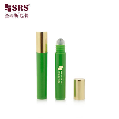 خرید بطری رول آن خالی PP-7ML با درپوش فلزی طلایی برای درمان آکنه تولید آنلاین