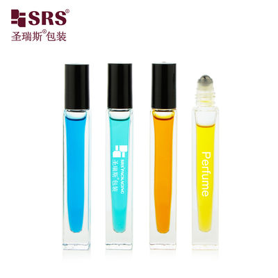 خرید Square Shape Glass Roll On Bottle with Thick Wall and Custom Color for No Leakage No Scratching Essential Oil and Perfume تولید آنلاین