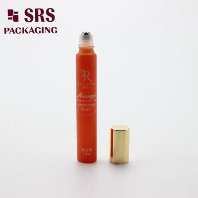 خرید SRS لوازم آرایشی 10 میلی لیتر شیشه ی نارنجی عطر گلوله ی رولر برای روغن تولید آنلاین