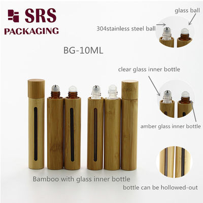 خرید SRS بامبو واقعی عطر آرایشی شیشه ای رول روی بطری 8ml 10ml 15ml تولید آنلاین