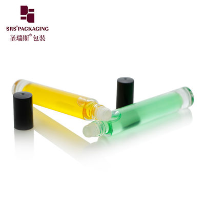 خرید GB1-10ml رول خالی روی بطری شیشه ای کلاه پلاستیکی سیاه برای عطر روغن ضروری تولید آنلاین
