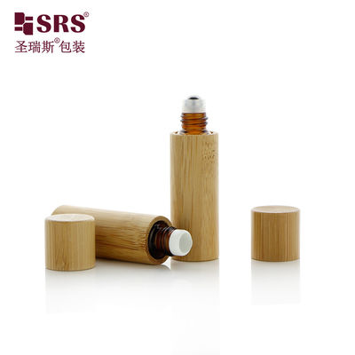 خرید گلس آرایشی بامبو رول روی بطری 5 میلی لیتر برای روغن های ضروری عطر تولید آنلاین