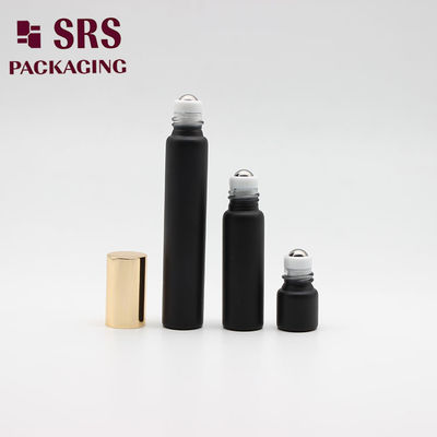 خالی مات سیاه رول روی بطری شیشه ای رنگ 8ml برای عطر نمونه عطر