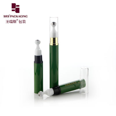 بطری رولر سبز با استفاده از پمپ بدون هوا 10ml 12ml 15ml بسته بندی مراقبت از چشم