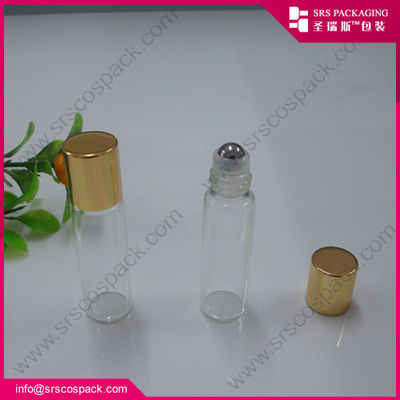 یک بطری شیشه ای کوچک 5 میلی لیتر برای عطر عطر فلزی
