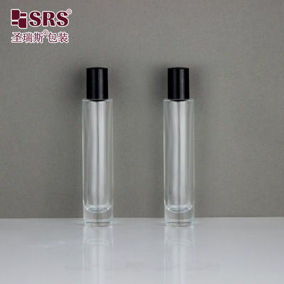 GB1-15ml روغن ضروری شیشه شفاف رول روی بطری با PP پلاستیک پیچ بند