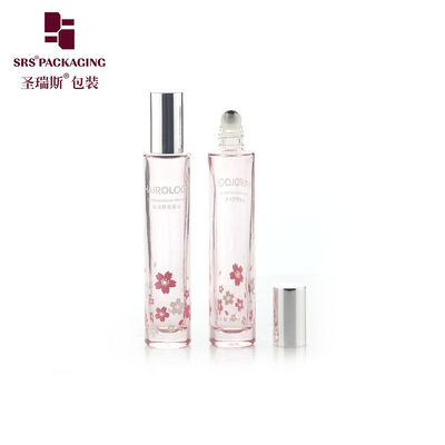 GB1-15ml بطری رولر شیشه ای با کف ضخیم قالب بندی شده بسته بندی آرایشی کلاه آلومینیومی