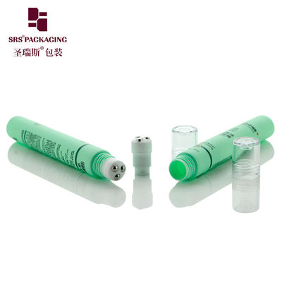 مواد آرایشی PE رول روی لوله سبز D19mm 20ml با چاپ صفحه ابریشم