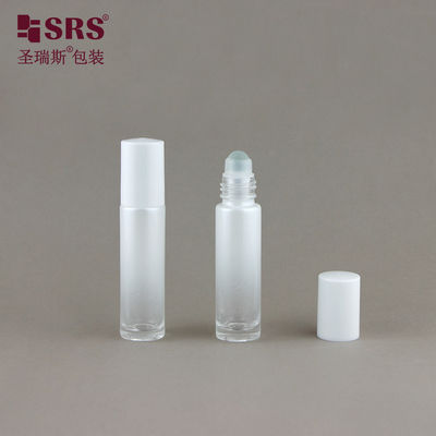 BLPM-10ML نمونه مینی عطر شیشه ای بطری گلوله ای پوششی رنگ سفید