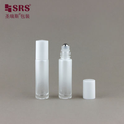 BLPM-10ML بطری شیشه ای با کف ضخیم با رنگ سفید برای روغن های پوست