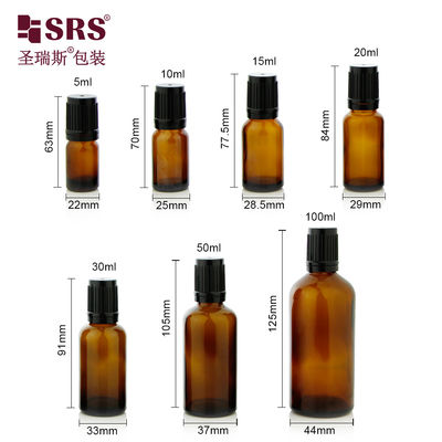 شکل حلقه ای 5ml-100ml رول روغن ضروری روی بطری با سطح اسید ایچ و بسته بندی پلاستیکی PP