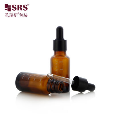 D001-50ml بطری قطره ای شیشه ای سفارشی برای توزیع مایعات