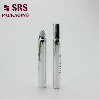 SRS رول شیشه ای نقره ای خالی 15 میلی لیتر روی بطری با کاپ نقره ای