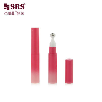 A0031-15ml پمپ بدون هوا صورتی بطری رولر پلاستیکی یا قطب فلزی