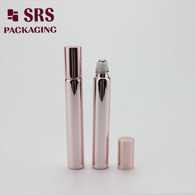 SRS لوازم آرایشی خالی 10 میلی لیتر گلاب طلا شیشه ای رول روی بطری برای عطر