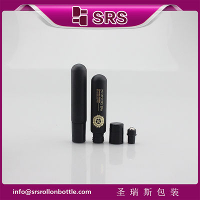 SRS لوکس 10 میلی لیتر شیشه ی سیاه و متلاشی خالی روی بطری برای عطر