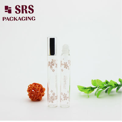 SRS 10 میلی لیتر گلس رنگی شفاف روی بطری با گلوله شیشه ای