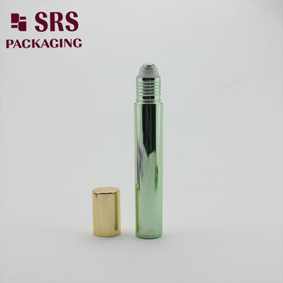 SRS رول خالی روی بطری رنگ سبز فلزی 15 میلی لیتر برای عطر