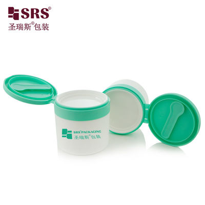SRS1 سازگار با محیط زیست 120ml 150ml بطری پلاستیکی سفید PP PCR با پینت قاشق