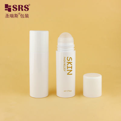 PET43-170ML بازیافتی بطری پلاستیکی سفید PET PCR با گلوله فلزی برای تسکین درد