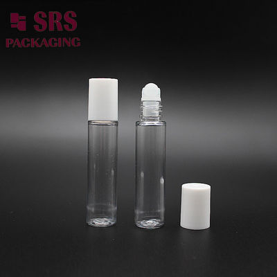 8 میلی لیتر رنگ شفاف PET رول روی بطری برای عطر و کرم چشم