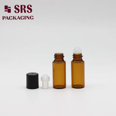 SRS عمده فروشی بطری عطر شیشه ای 3 میلی لیتر خالی کوچک رنگ زرد