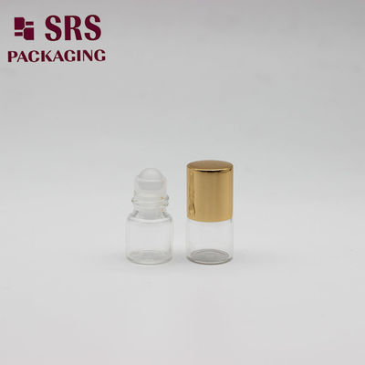SRS رنگ خالی شفاف مینی 1 میلی لیتر عطر گلس کوچک روی بطری