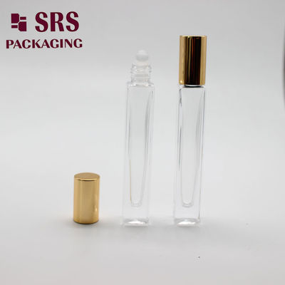 SRS اسرارآمیز شکل مربع خالی 10 میلی لیتر شیشه ای روی بطری عطر