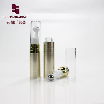 بطری پلاستیکی خالی رنگ طلایی 5ml 10ml 12ml 15ml شیشه کوچک کرم چشم