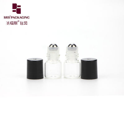 عمده فروشی آرایشی کوچک شفاف رنگ دور روغن ضروری 1ml شیشه رول در بطری