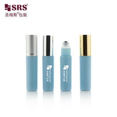 RPA-5ML بطری پلاستیکی خالی آبی با توپ فلزی فلزی نقره ای