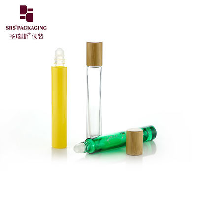GB1-10ml رول شیشه ای پوسته خالی بر روی بطری 10ML با کاپ بامبو