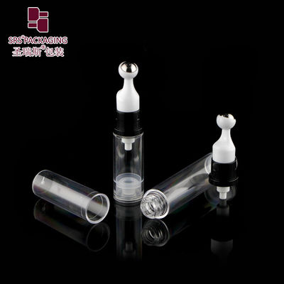 A0031-5ml 10ml 12ml 15ml بطری کرم چشم با رول روی توپ ها پمپ بدون هوا بطری رول خالی بسته بندی تامین کننده