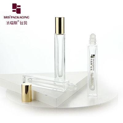 GB2-10ml بطری عطر شیشه ای خالی با برچسب پرچم گرم قفل آلومینیوم طلایی