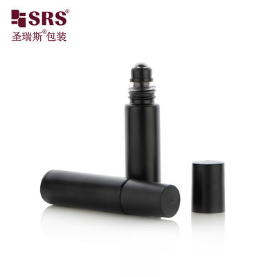 شیشه مات سیاه رول روی ظرف با رنگ و لوگو سفارشی برای بطری عطر قابل حمل